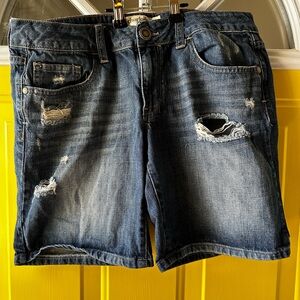 Charlotte Russe Distressed Denim Shorts
